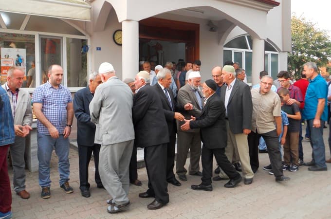 Budaklar'da geleneksel bayramlaşma yapıldı