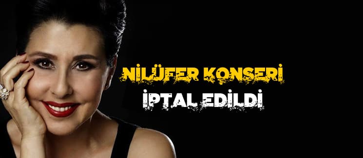 Nilüfer konseri iptal edildi