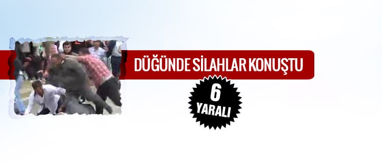 Düğünde silahlar konuştu
