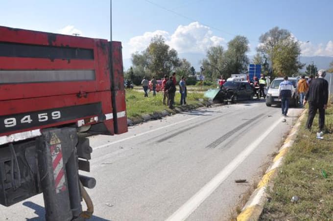 O kavşakta bir kaza daha