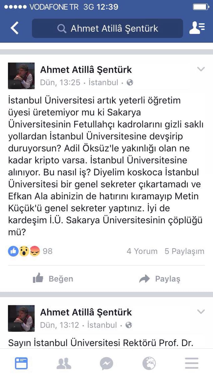 "İstanbul Üniversitesi Sakarya Üniversitesi'nin çöplüğü mü?"