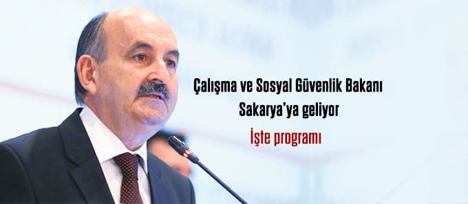 Bakan Müezzinoğlu Sakarya'ya geliyor
