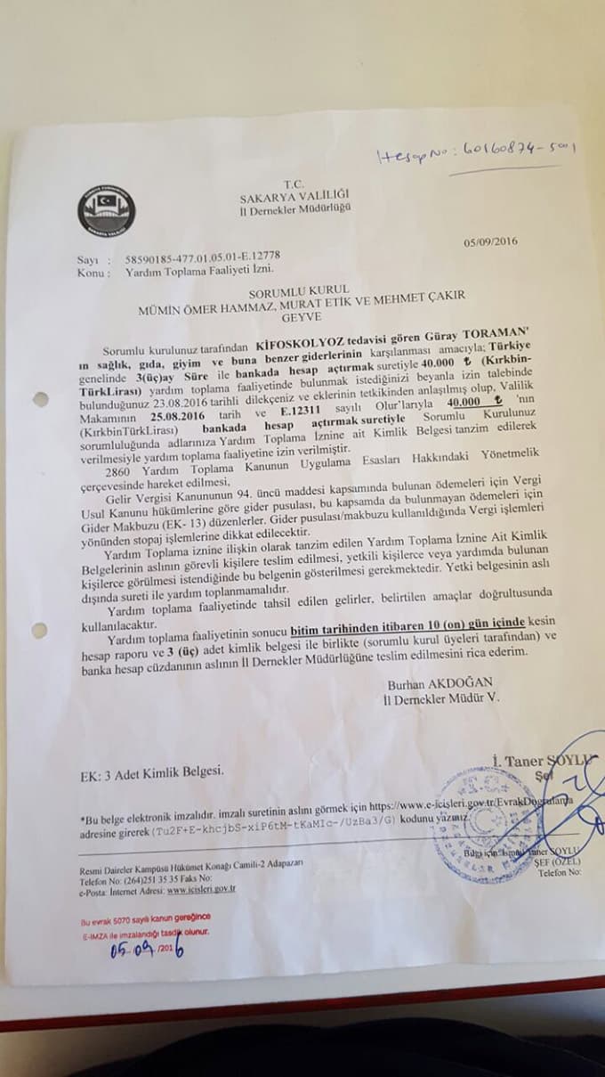 Skolyoz hastası Güray, operasyon geçirecek