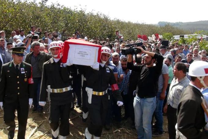 Kaynarca şehidini uğurladı