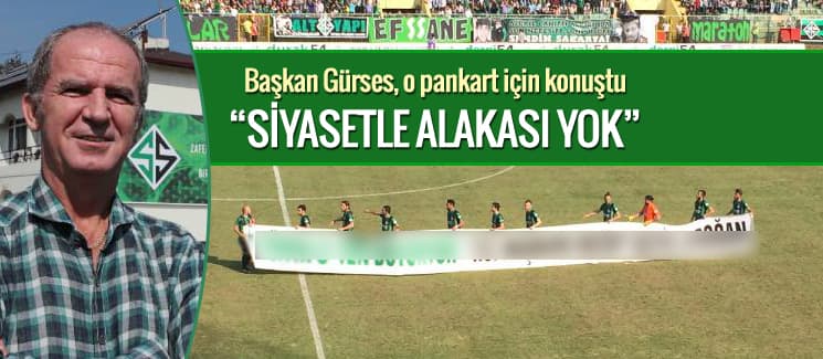 Sakaryaspor'un bu pankartı olay oldu