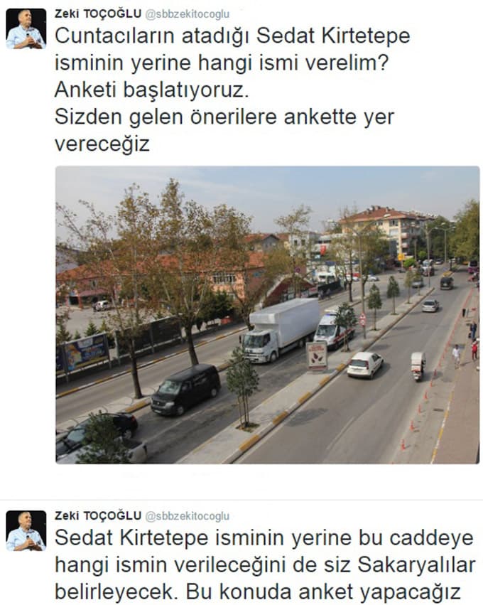 O cadde artık darbeyle değil milletle anılacak