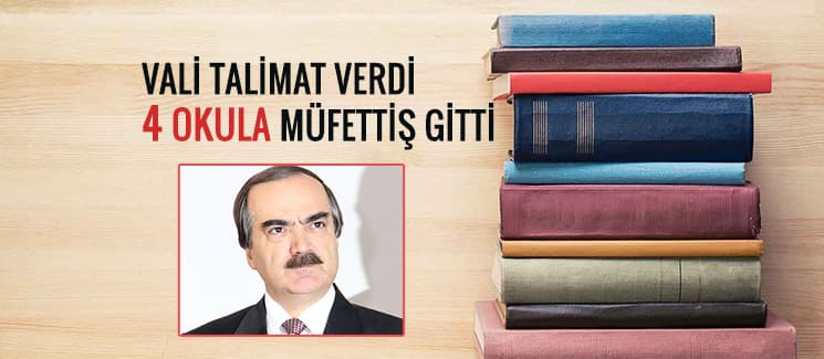 Kaynak kitap aldıran okullara, müfettiş