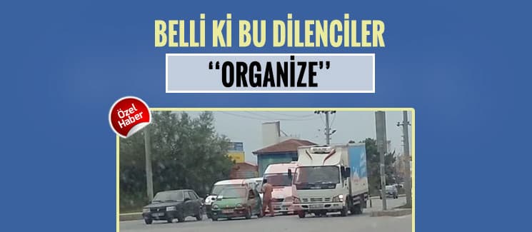Belli ki bu dilenciler 'organize'