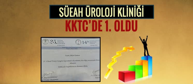 SÜEAH Üroloji Kliniği KKTC'de birinci oldu