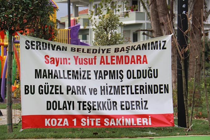 Mahalle sakinleri Alemdar'a teşekkür etti