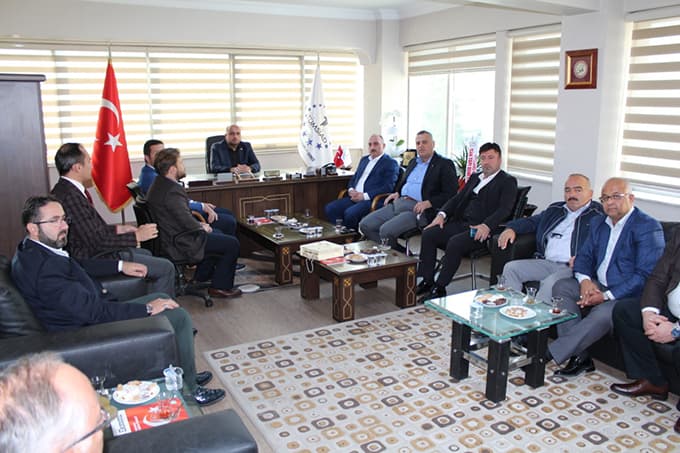 TÜMSİAD, onları makamında ağırladı