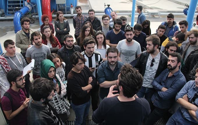 Mühendis adayları SASKİ'yi inceledi