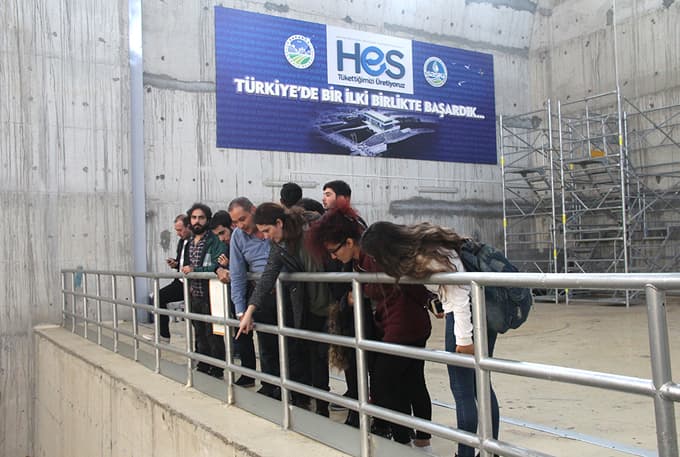 Mühendis adayları SASKİ'yi inceledi