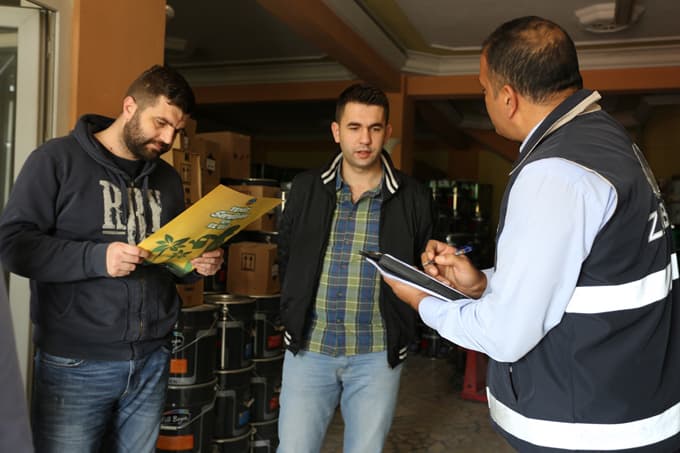 Serdivan'daki iş yeri sahipleri de o çalışmaya katıldı