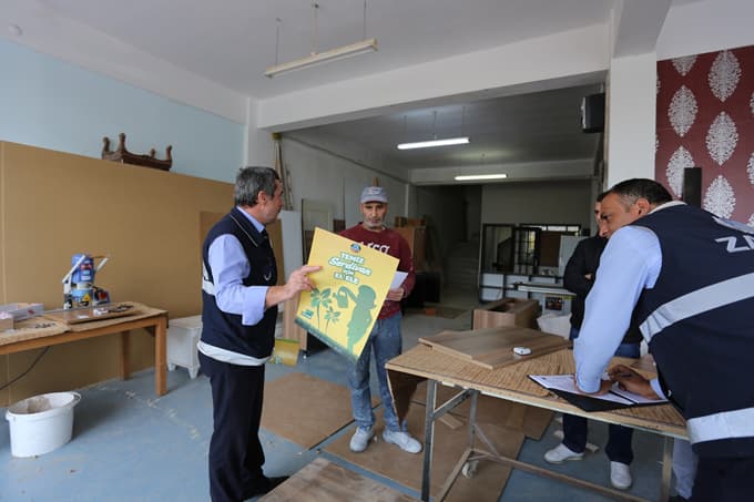 Serdivan'daki iş yeri sahipleri de o çalışmaya katıldı