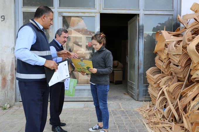 Serdivan'daki iş yeri sahipleri de o çalışmaya katıldı