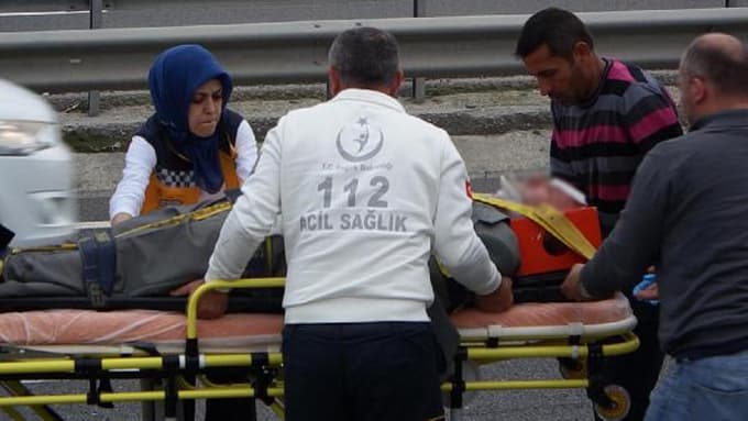 Rahatsızlandığı için aracını kenara çekmişti ama