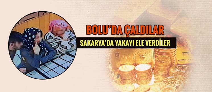 Bolu'da çaldılar, Sakarya'da yakayı ele verdiler!