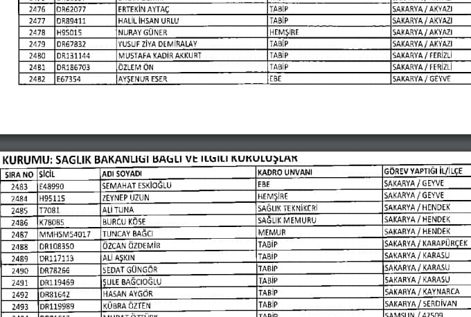 Sakarya'da ihraç edilen; öğretmen, doktor ve mühendisler!