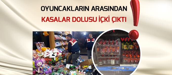 Jandarmadan kaçak içki operasyonu