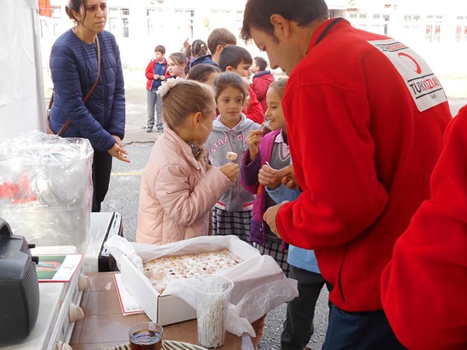 O okulda Kızılay Haftası sebebiyle etkinlik yapıldı