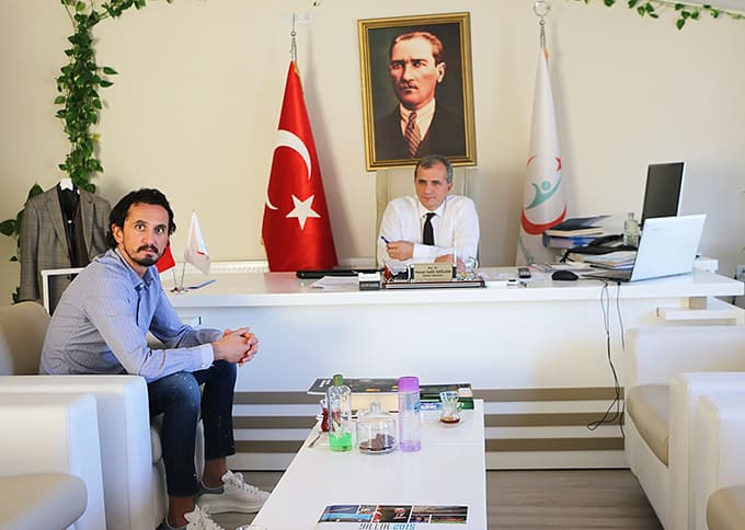 Tuncay Şanlı'dan Sağlam'a ziyaret