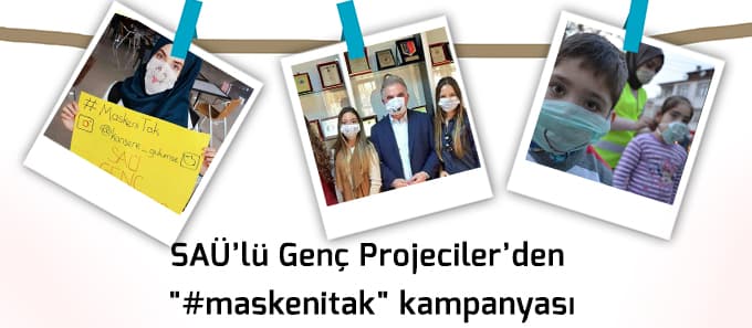 Genç Projeciler Topluluğu "#maskenitak" kampanyası