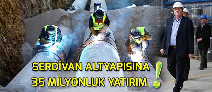 Serdivan altyapısına 35 milyonluk yatırım