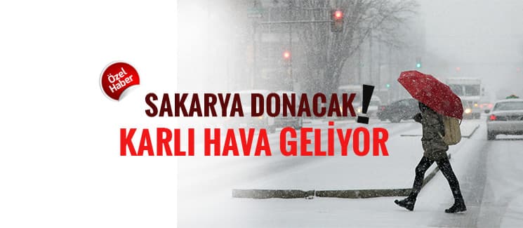 Sakarya'ya kar geliyor!