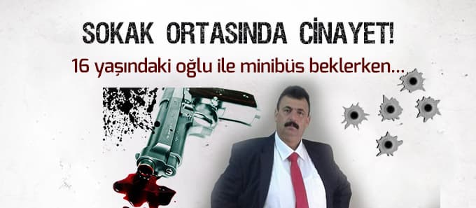 Durakta bekleyen baba ve oğluna silahlı saldırı