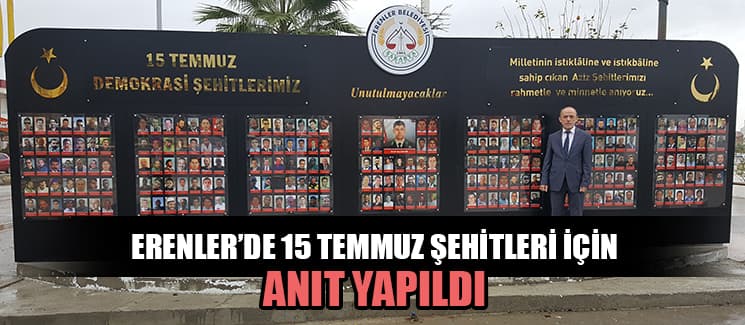 Sakarya'da 15 Temmuz şehitleri için anıt yapıldı