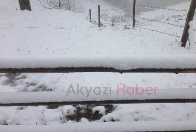 Sakarya'nın zirvesi beyaza büründü
