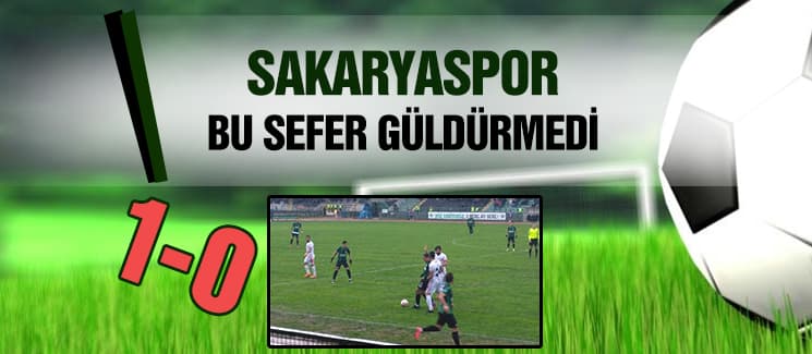 Sakaryaspor, kendi evinde şoka uğradı
