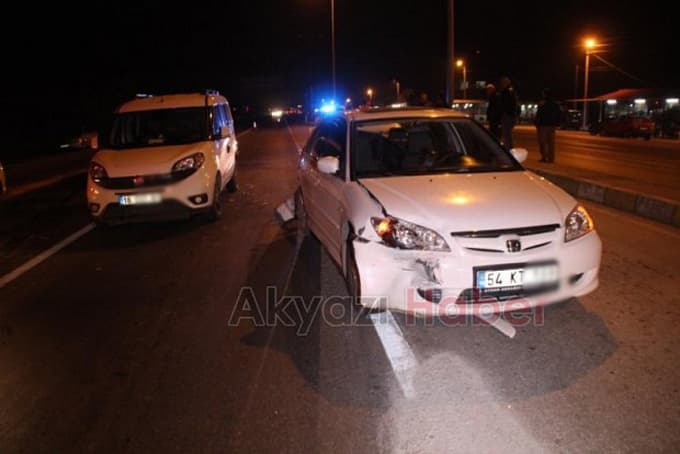 Akyazı-Ormanköy'de zincirleme trafik kazası!