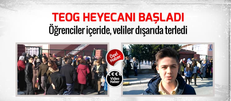 Öğrenciler içeride, veliler dışarıda terledi