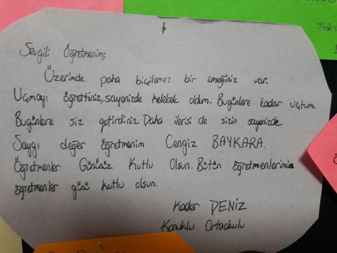''Uçmayı öğrettiniz, kelebek oldum''