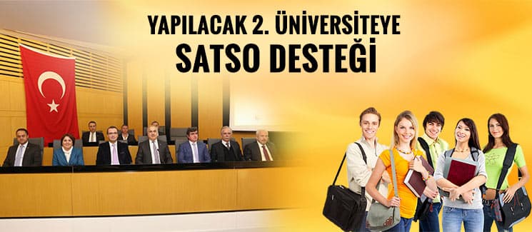 SATSO'dan yeni üniversiteye destek 