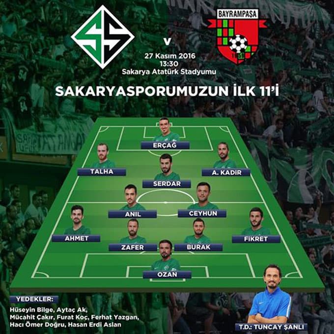 Sakaryaspor-Bayrampaşaspor maçı