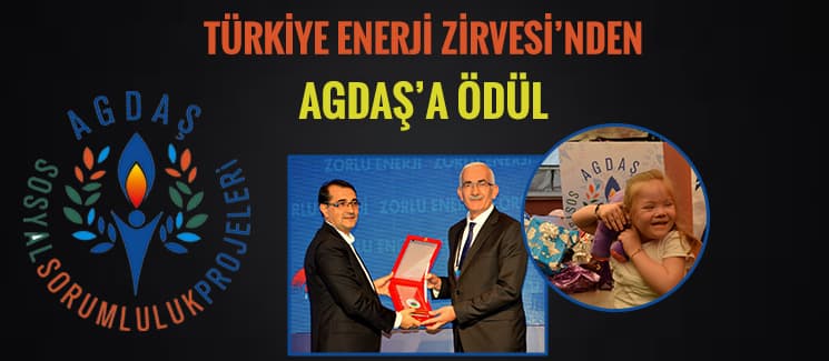 Türkiye Enerji Zirvesi'nden AGDAŞ'a ödül