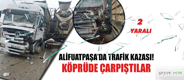 Alifuatpaşa'da kaza! 2 yaralı