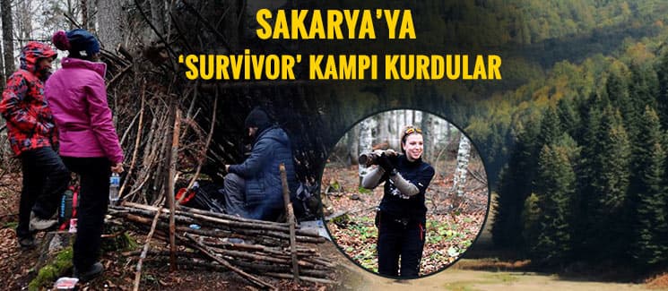 Sakarya'da 'survivor' kampı kurdular