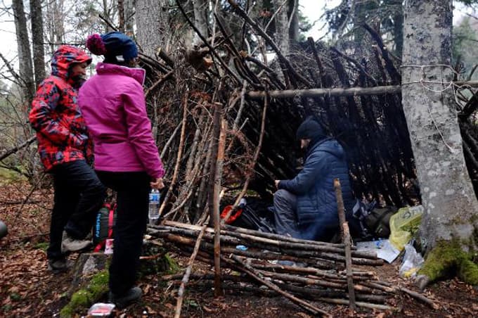 Sakarya'da 'survivor' kampı kurdular