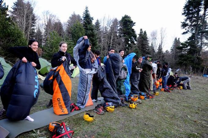 Sakarya'da 'survivor' kampı kurdular