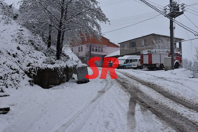 Beklenen kar yağışı, Sakarya'ya düştü