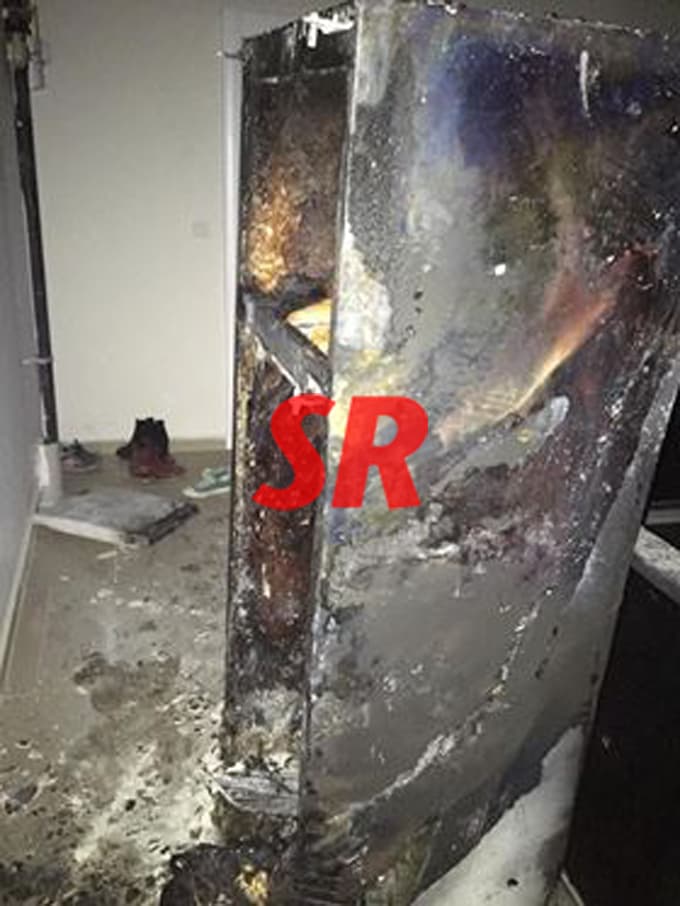 Evdeki buzdolabı bomba gibi patladı!