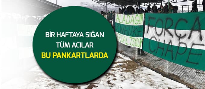 Bir haftaya sığan tüm acıları bu pankarta yazdılar