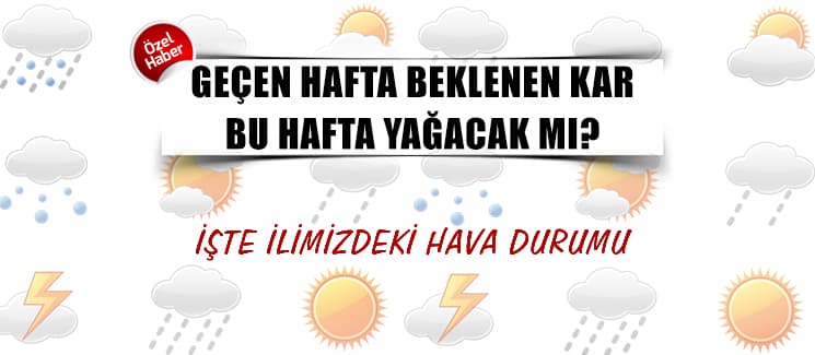 Geçen hafta beklenen kar, bu hafta yağacak mı?