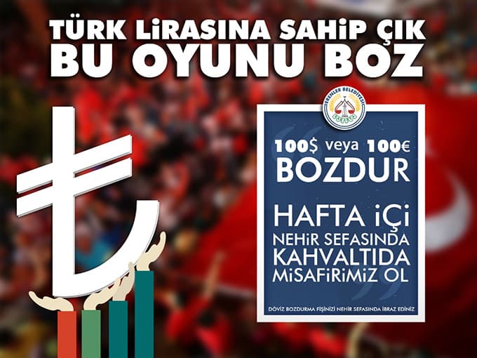 Dolar veya Euro bozdurana ücretsiz kahvaltı