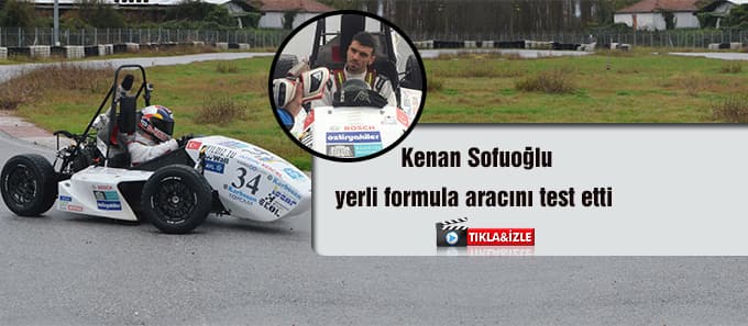 Kenan Sofuoğlu, yerli formula aracını  test etti