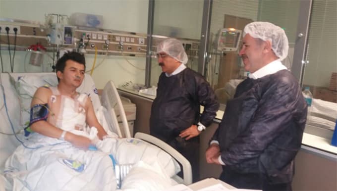 Bir saldırganın ağır yaraladığı polis memurunun son durumu